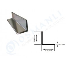 Alüminyum Köşebent 11,5mm X 21,5mm X 2,5mm